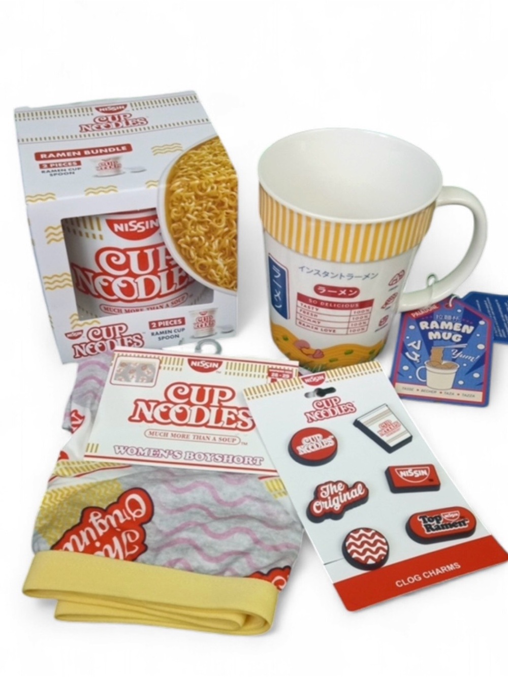 4 Piece Cup Noodles Ramen Bundle Gift Set
